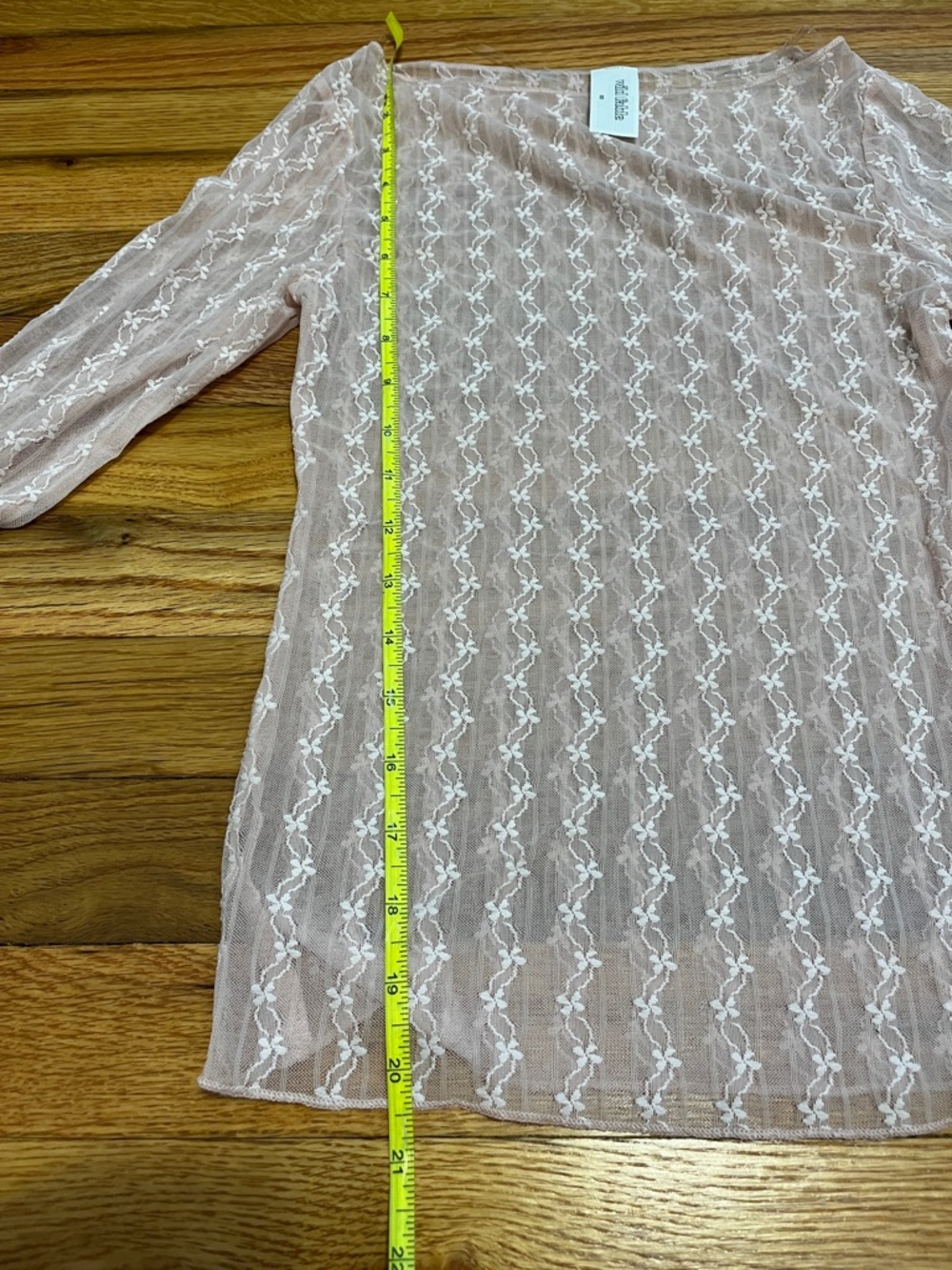 New Wild Fable Sheer Pastel Rose Pink Mesh Fairy ballerina Top Size XXS - Picture 7 of 7